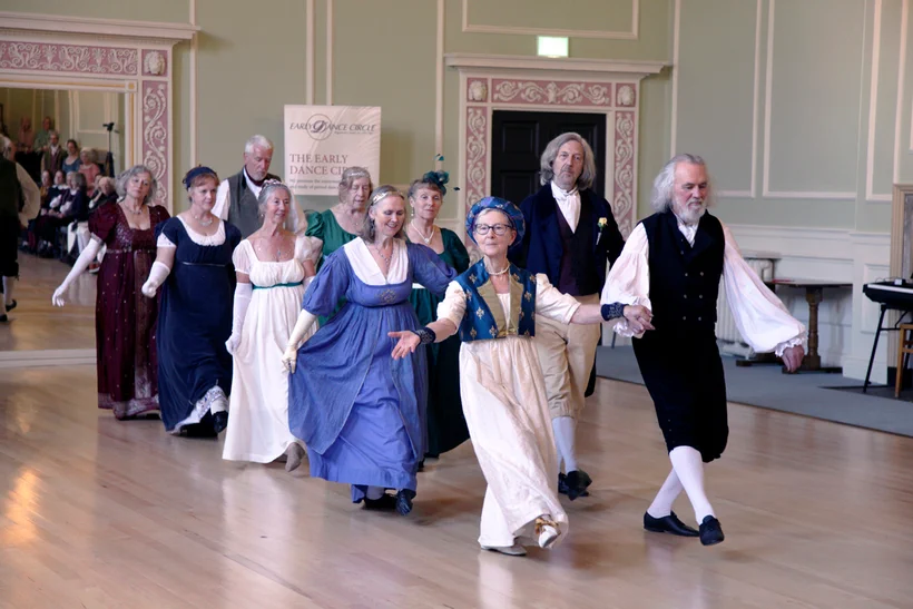 Members of the group dancing Polonese Russe